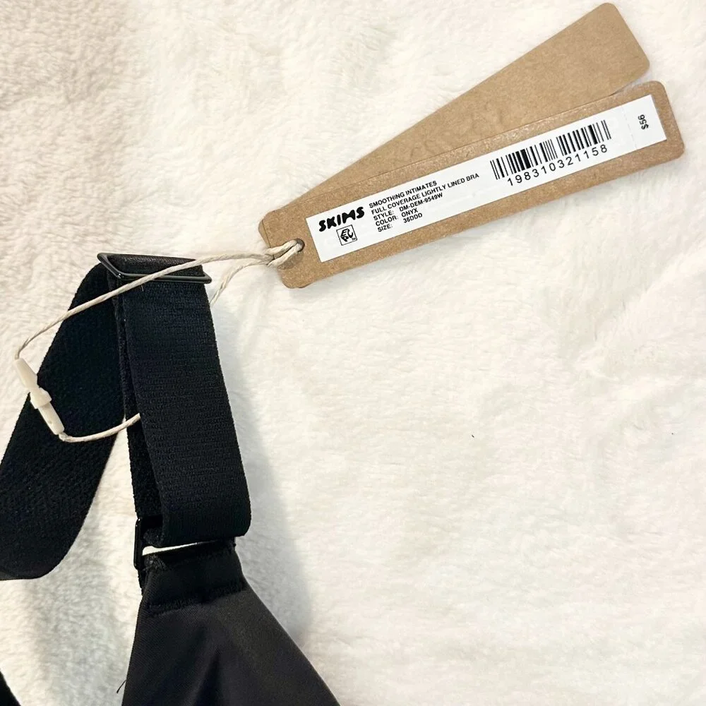 NWT SKIMS Smoothing Intimates Full Coverage Lightly Lined Bra in Onyx - 36DDD - Picture 3 of 9